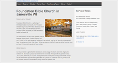 Desktop Screenshot of foundationbiblechurch.com