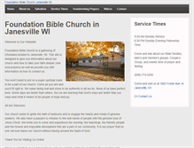 Tablet Screenshot of foundationbiblechurch.com